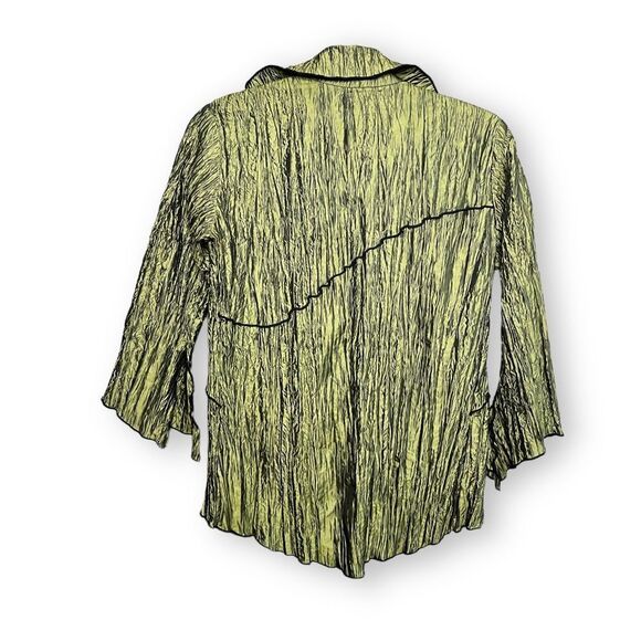 Vintage 90s jacket crinkle fabric - Picture 3 of 9